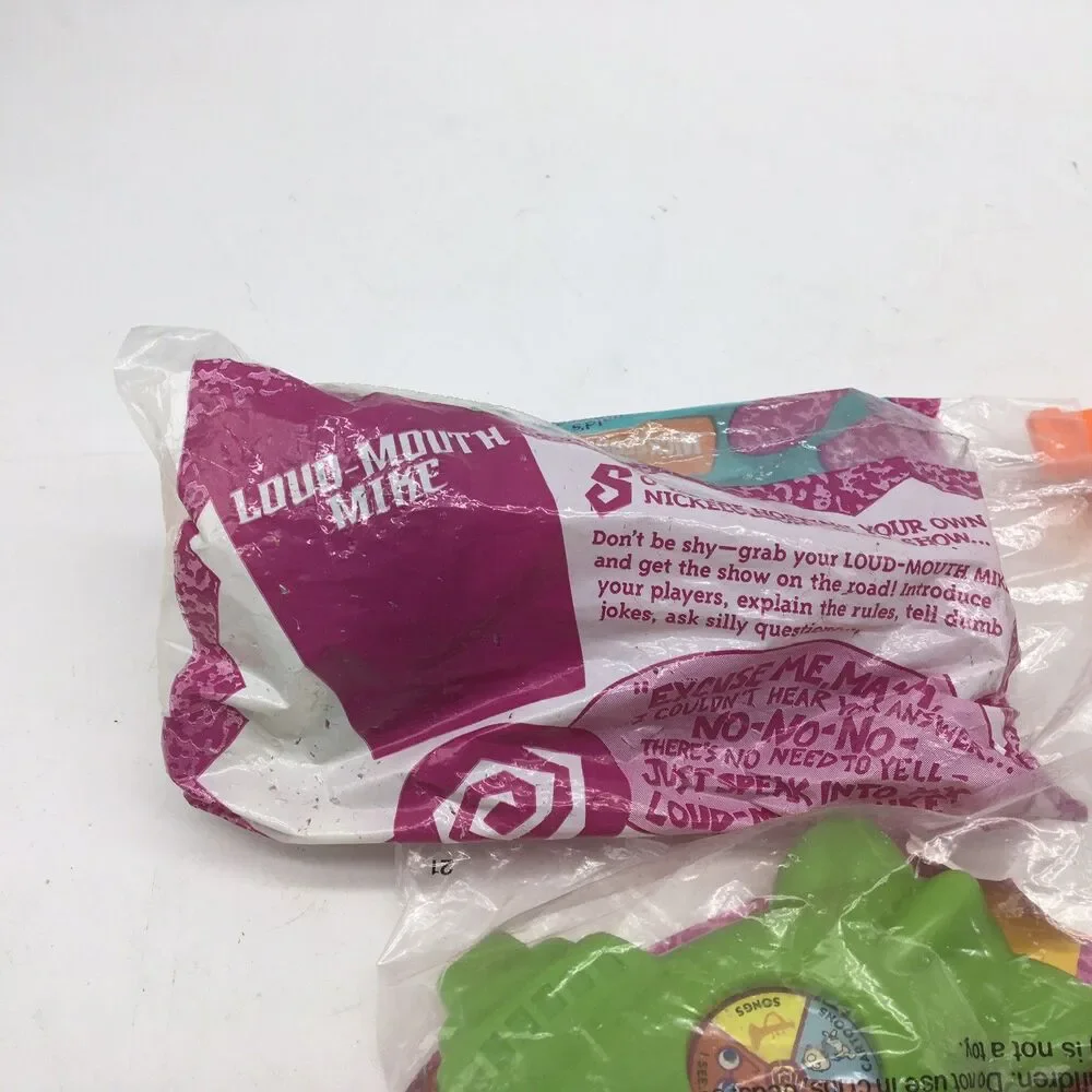 1992 Nickelodeon Game Gadgets McDonalds Happy Meal Toys Lot 4 Slime Mike Vtg